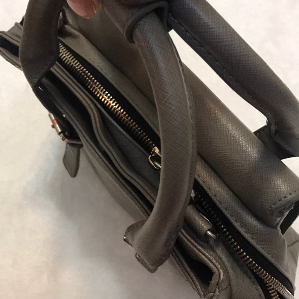 Zara Basic Collection Gray Purse Bag - image 3